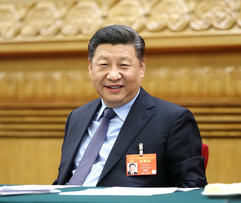 2019年3月10日，習(xí)近平總書記參加十三屆全國人大二次會議福建代表團(tuán)的審議。