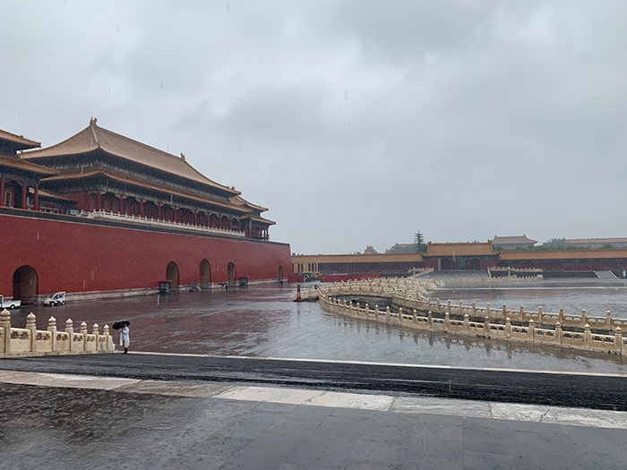 雨中故宮。人民網(wǎng)記者劉微 攝