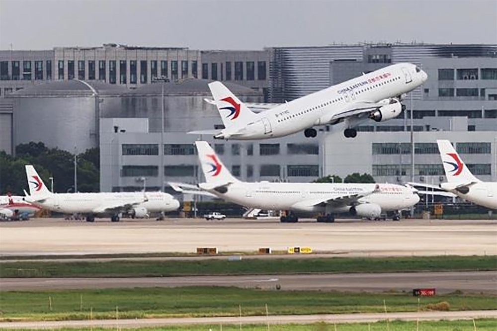 2023年8月2日，東航第二架國產(chǎn)C919大型客機(jī)執(zhí)飛滬蓉空中快線。