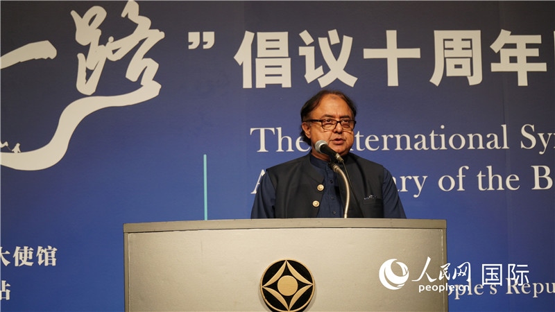 巴基斯坦駐日大使塔拉爾發(fā)言。人民網(wǎng) 蔣曉辰攝