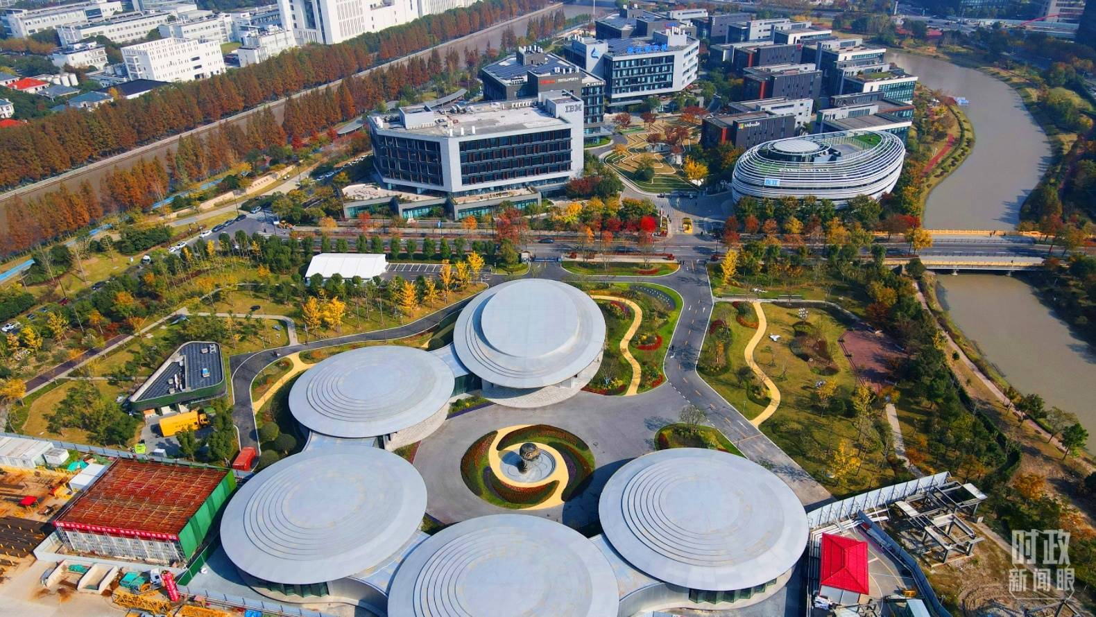 △張江科學城未來公園。（總臺央視記者范凱拍攝）