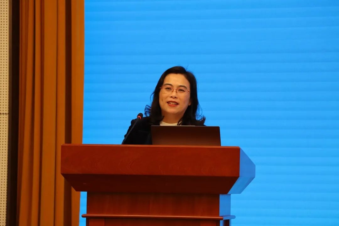 浙江師范大學(xué)副校長張建珍致辭。主辦方供圖