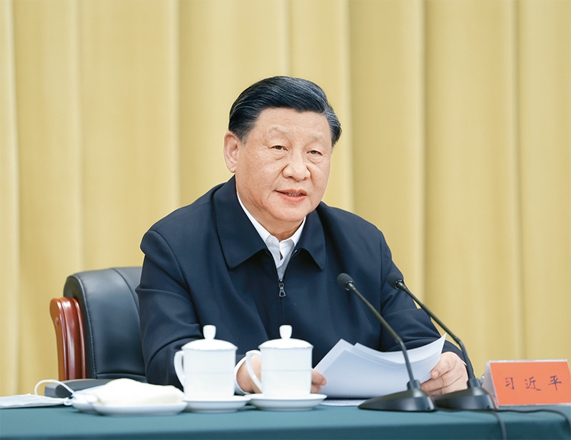 2023年6月2日，中共中央總書記、國家主席、中央軍委主席習(xí)近平在北京出席文化傳承發(fā)展座談會(huì)并發(fā)表重要講話。 新華社記者 鞠鵬/攝