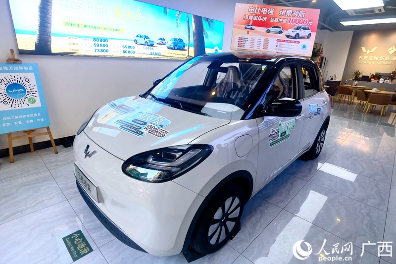 五菱汽車推出置換補(bǔ)貼。人民網(wǎng)記者 陳燕攝