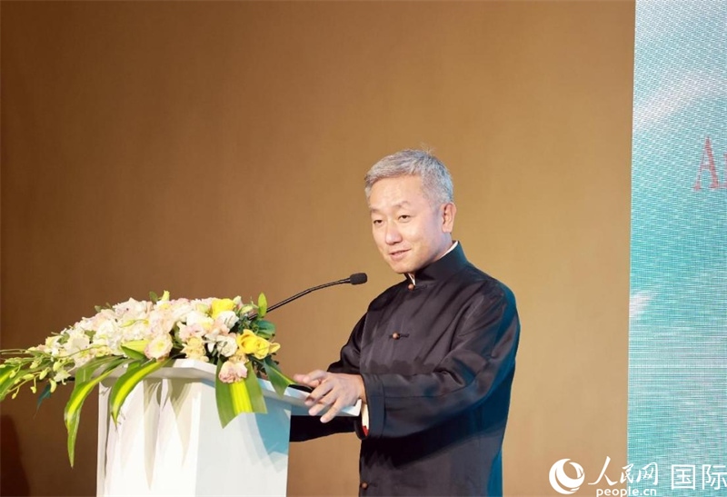 張益明大使致辭。人民網(wǎng)記者 管克江攝