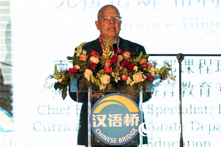 南非基教部專家克拉倫斯·布利格諾特做主旨發(fā)言。人民日報非洲中心分社 希拉茲·莫林攝