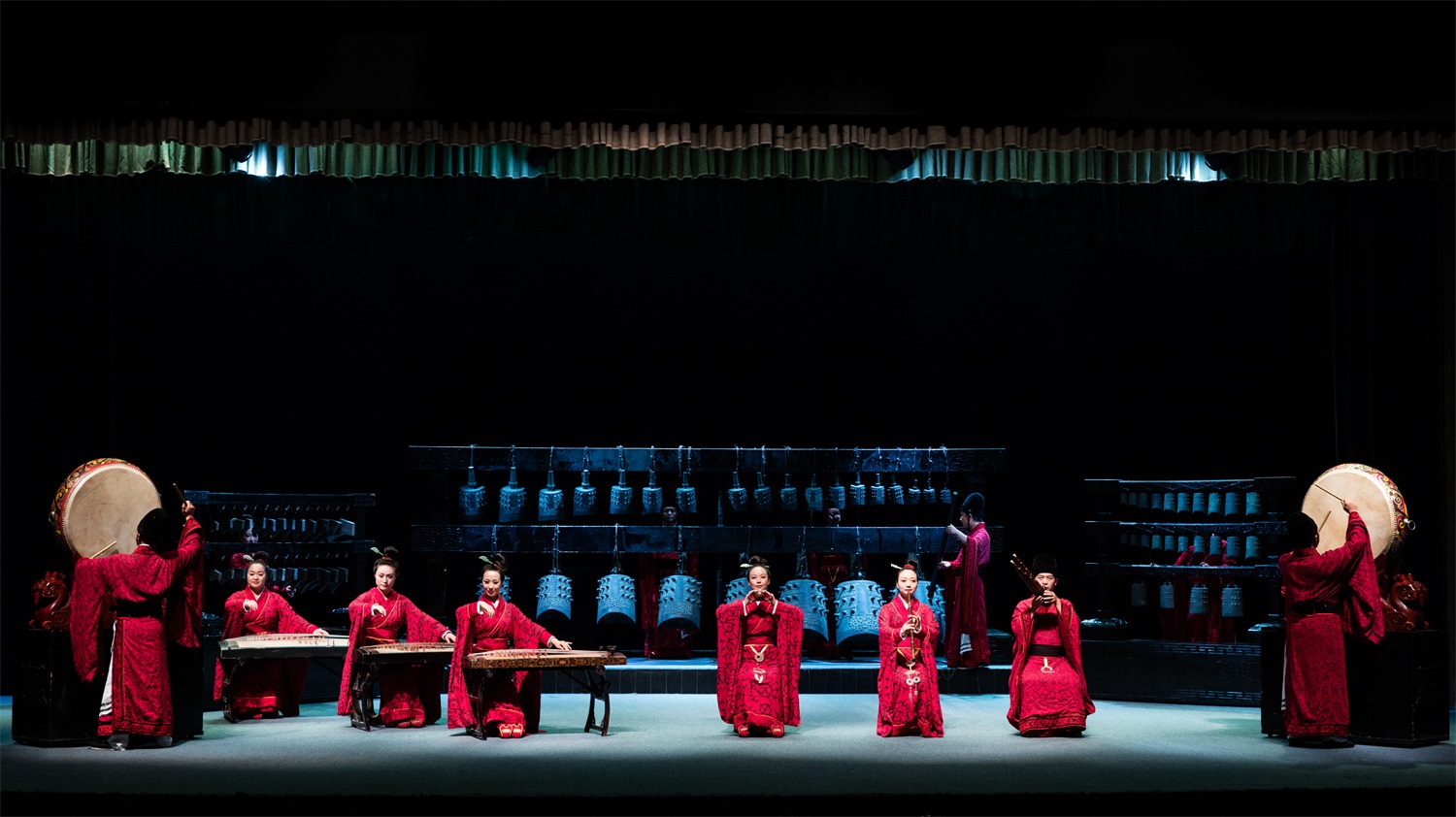 “華夏正聲——中原音樂(lè)考古復(fù)原展演”現(xiàn)場(chǎng)。河南博物院供圖