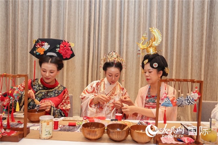 中國傳統(tǒng)文化展示。人民網(wǎng)記者任皓宇攝