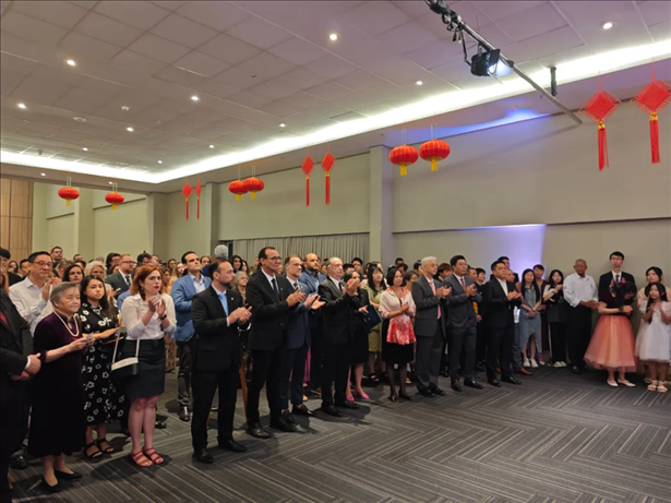 圖為招待會(huì)現(xiàn)場(chǎng)。 中國(guó)駐累西腓總領(lǐng)館供圖