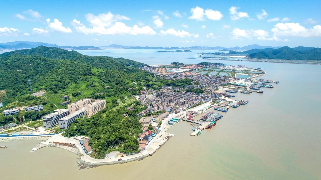 航拍視角看今日螞蟻島。螞蟻島管委會供圖