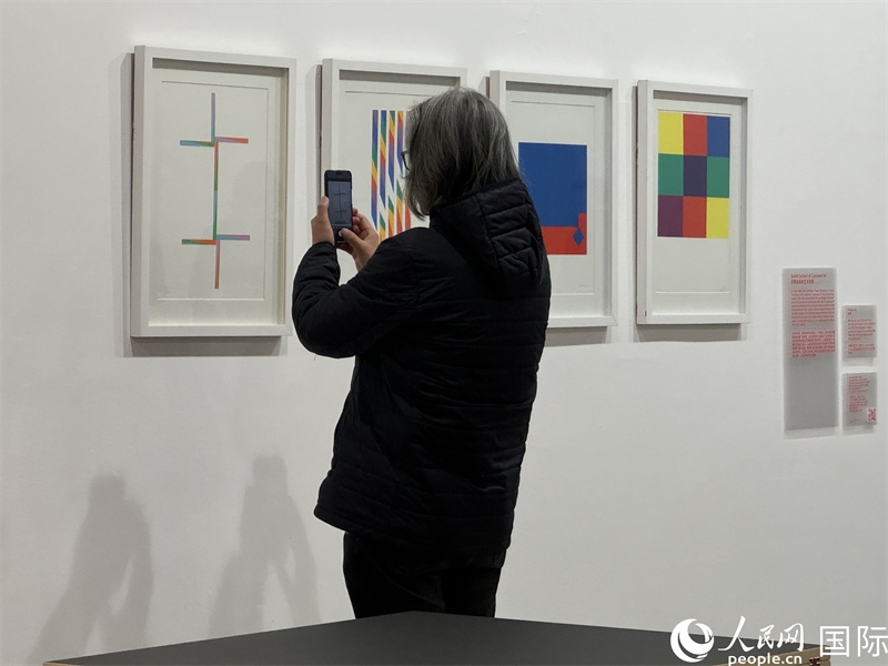11月8日，觀眾在“瑞士經(jīng)典設(shè)計(jì)展”作品前駐足欣賞。人民網(wǎng) 謝瑩攝 