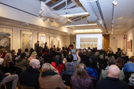“國際視野下的中國繪畫——中國國家畫院優(yōu)秀作品交流展”。中國駐瑞典大使館供圖
