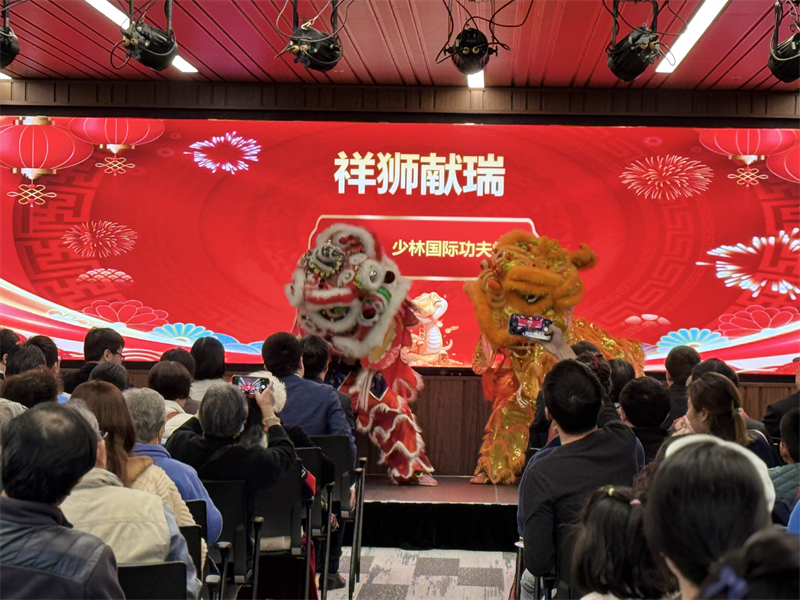 活動現場舞獅表演。主辦方供圖